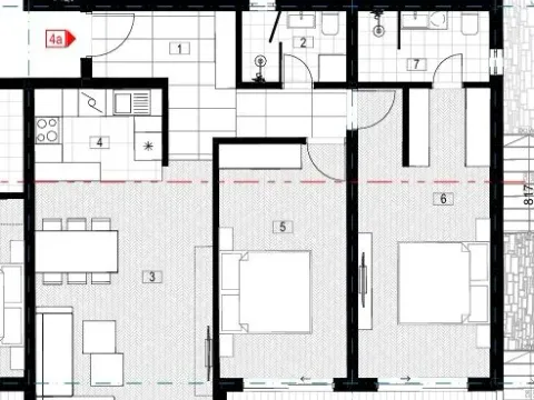 Sale, two bedroom apartment, 84m², Markovići, Budva - image 10