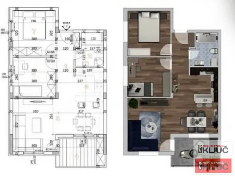 Prodaja, dvosoban stan, 59m², Adice, Novi Sad Sve Podlokacije - image 2