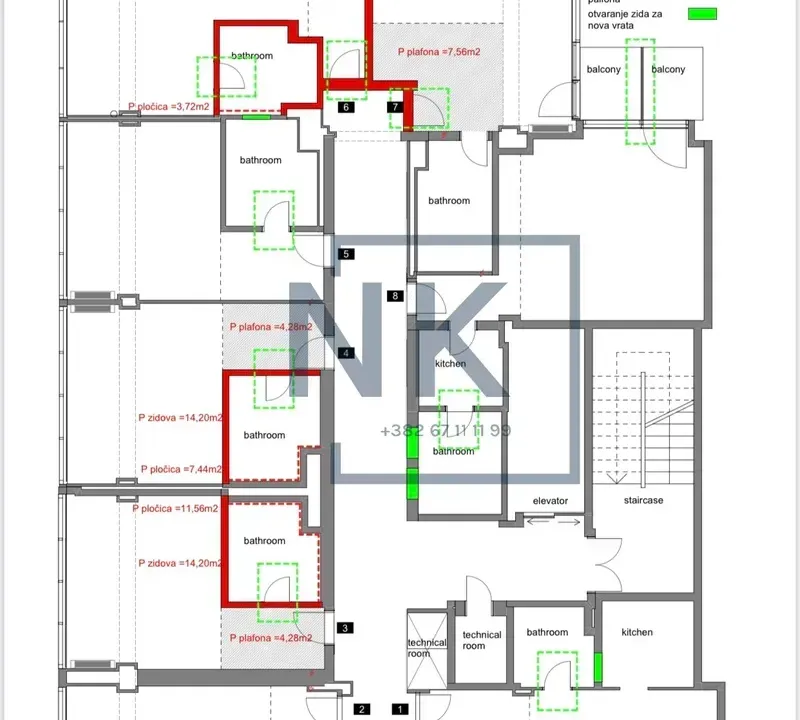 Rent, office space, 358m², Preko Morače, Podgorica