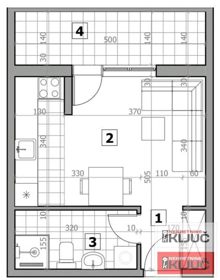 Sale, one bedroom apartment, 32m², Sremska Kamenica, Petrovaradin
