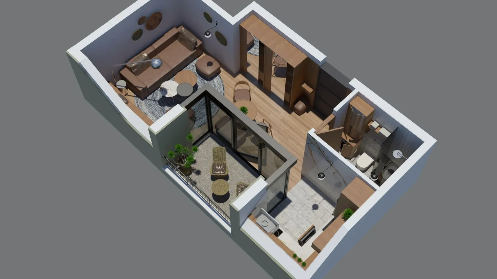 Prodaja, garsonjera, 33m², Zabjelo, Podgorica