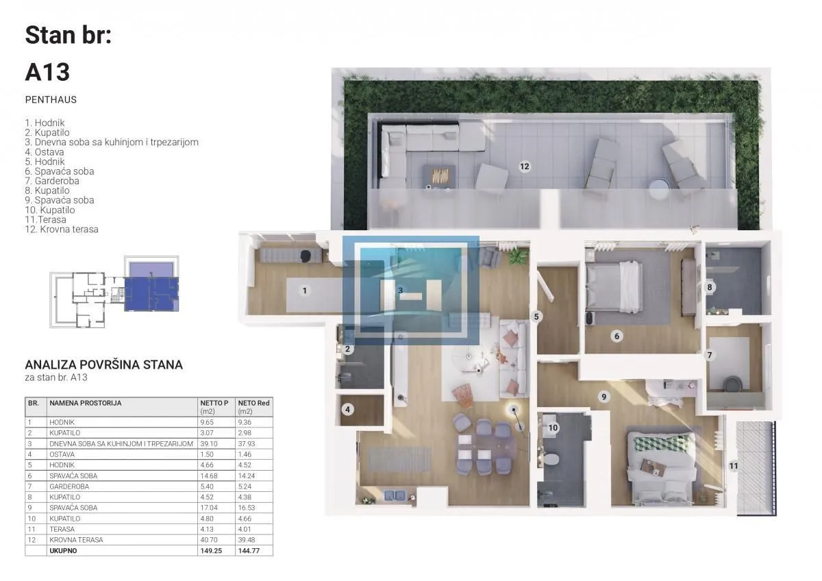 Prodaja, četvorosoban stan, 149m², Raj, Vrnjačka Banja