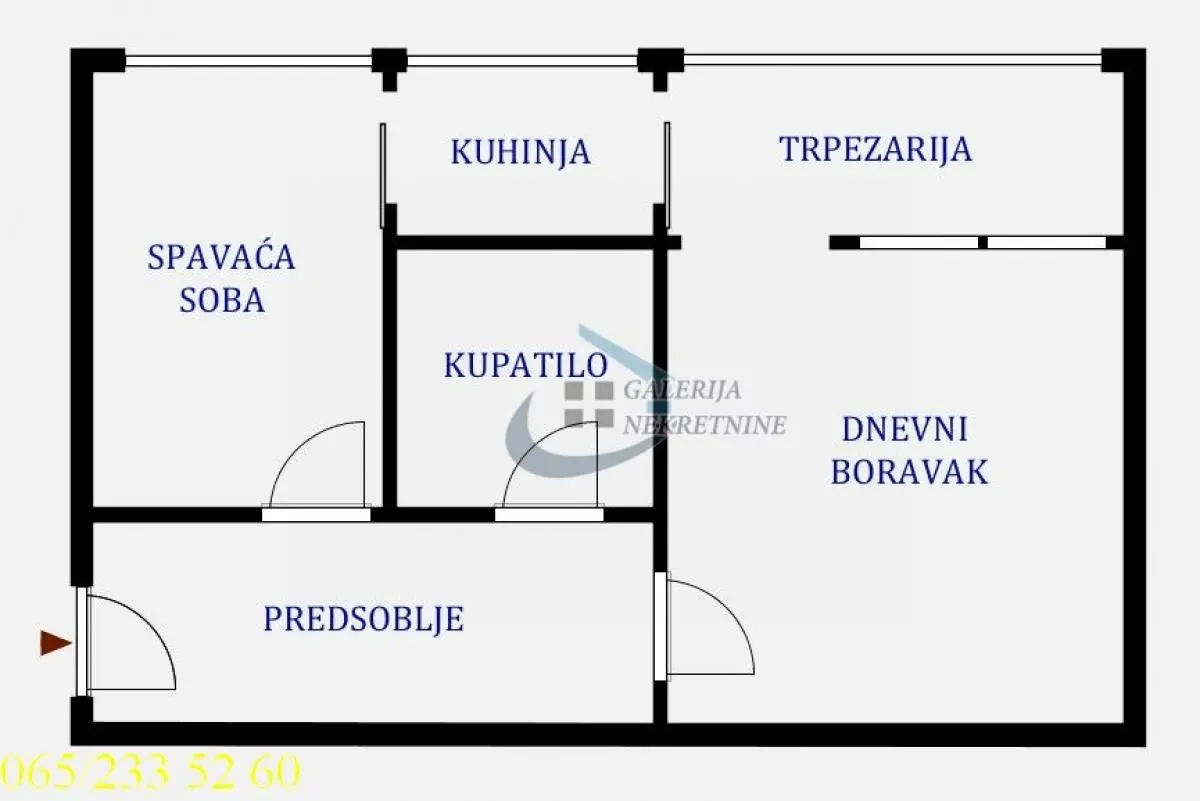 Sale, one bedroom apartment, 47m², Zvezdara Sve Podlokacije, Beograd