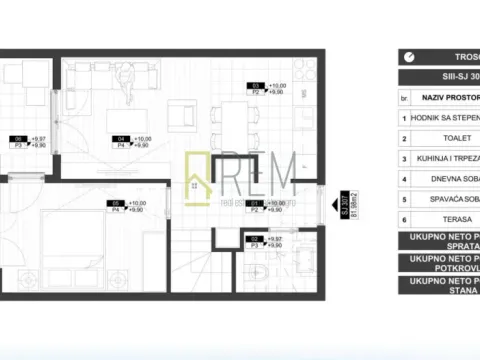 Sale, three bedroom apartment, 78m², Zabjelo, Podgorica - image 17