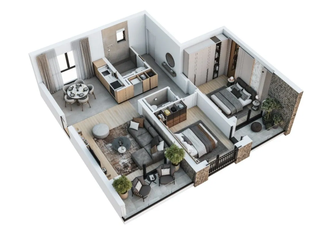 Prodaja, dvosoban stan, 75m2, Radanovići, Kotor