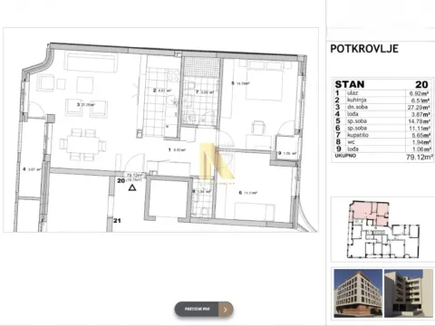 Sale, three bedroom apartment, 79m², Socijalno, Novi Sad Sve Podlokacije - image 2