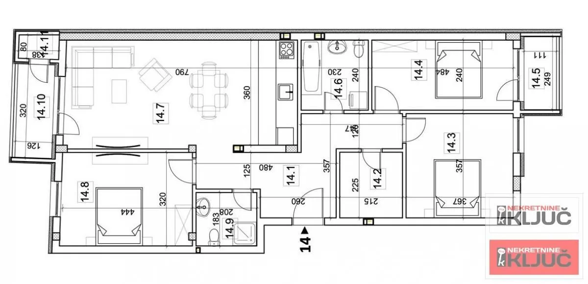 Prodaja, četvorosoban stan, 100m², Telep, Novi Sad Sve Podlokacije