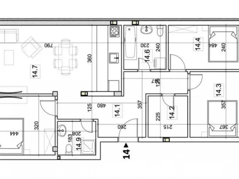 Prodaja, četvorosoban stan, 100m², Telep, Novi Sad Sve Podlokacije