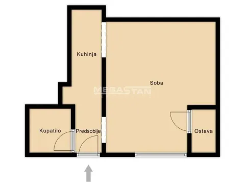 Sale, one bedroom apartment, 25m², Karaburma, Palilula Sve Podlokacije