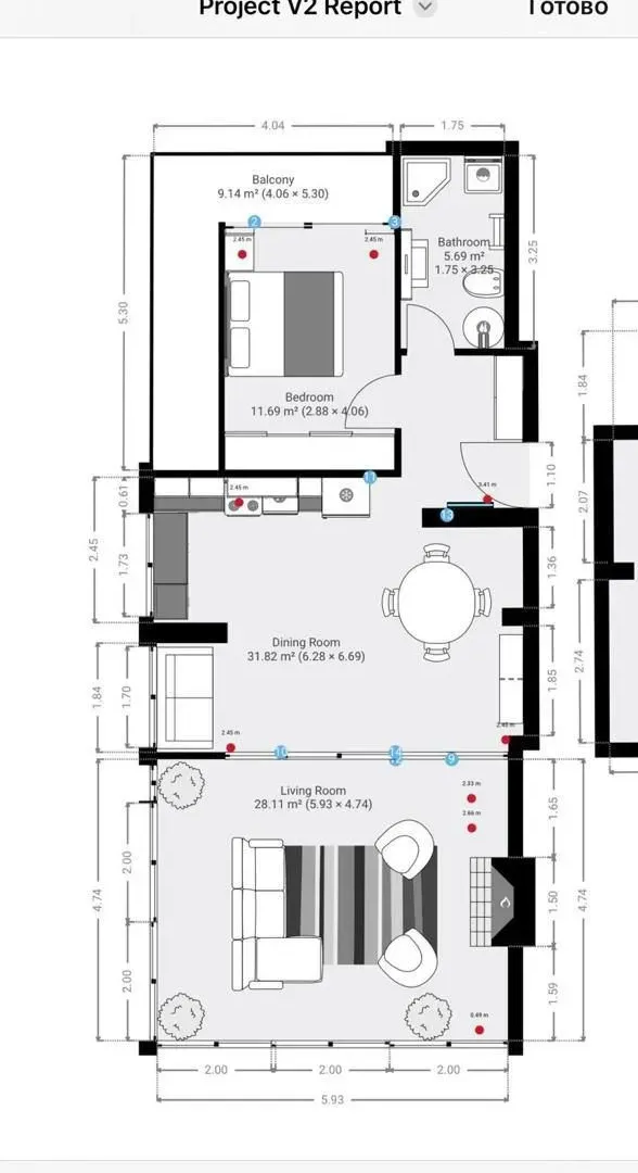 Prodaja, dvosoban stan, 87m², Centar, Budva