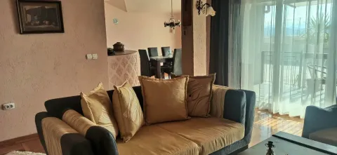 Spacious living room with a sofa and access to the terrace. - image 3