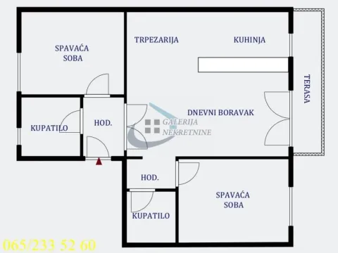 Prodaja, trosoban stan, 65m², Cvetni Trg, Vračar Sve Podlokacije - image 5