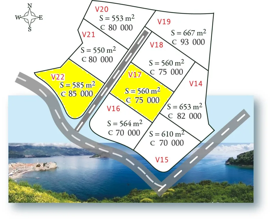 Prodaja, plac, 5523m², Tudorovići, Budva