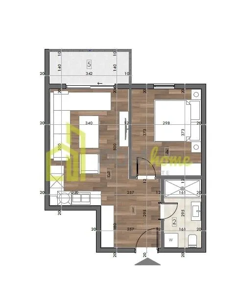 Prodaja, jednosoban stan, 43m², Donja Gorica, Podgorica
