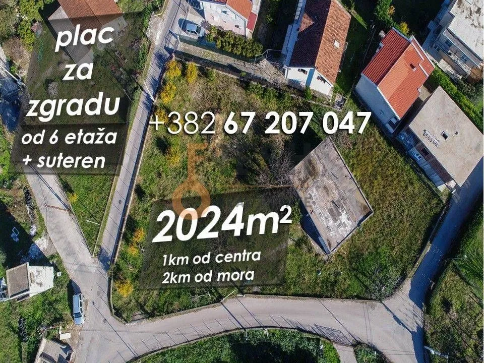 Prodaja, plac, 2024m², Bar, Crna Gora