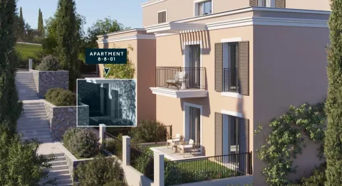 Moderna fasada zgrade sa terasama i uređenim dvorištem. - image 8
