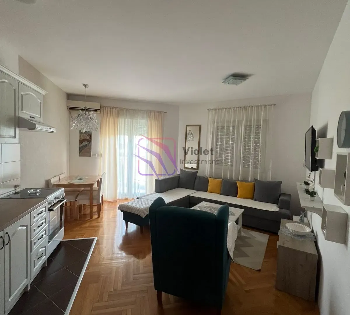 Rent, one bedroom apartment, 45m², Stari Aerodrom, Podgorica