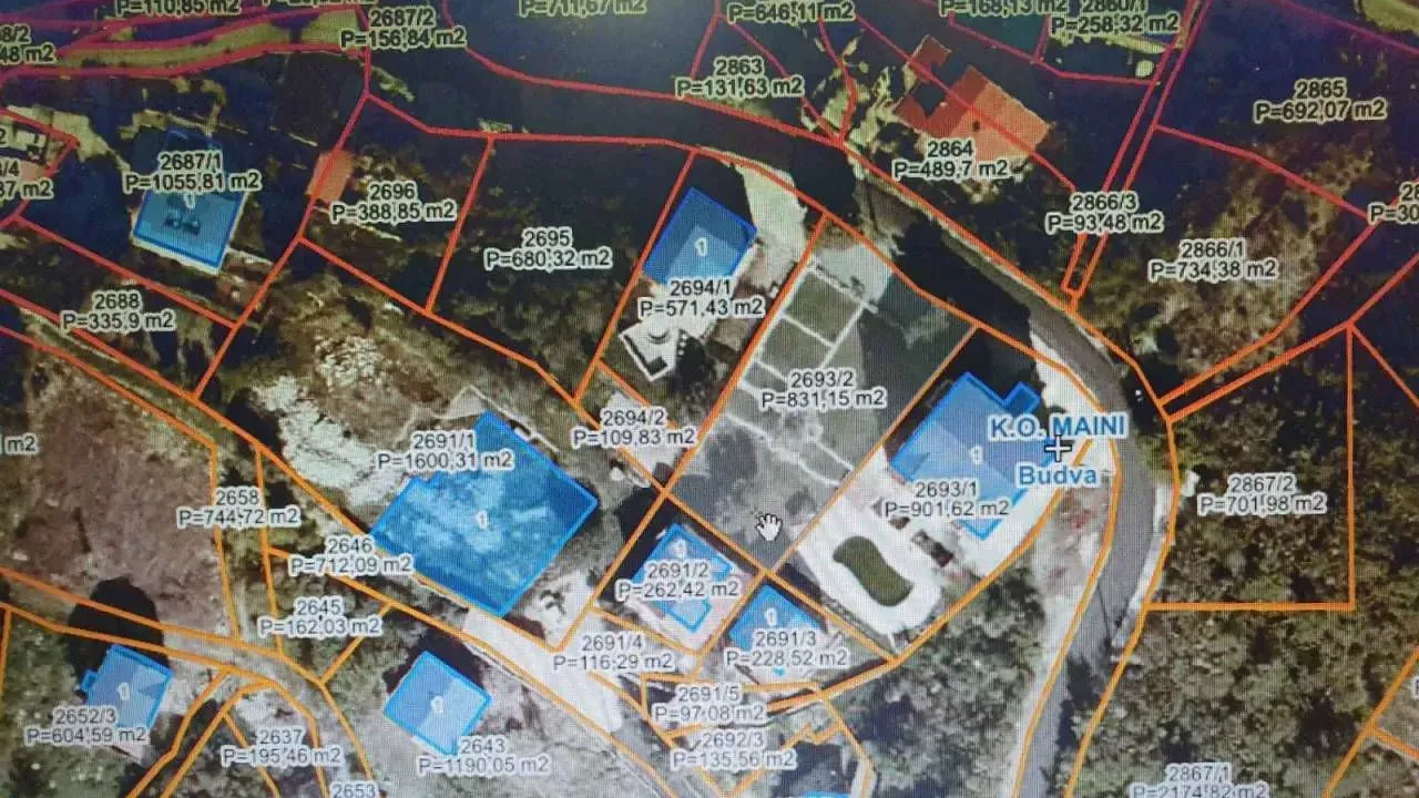 Sale, land lot, 834m², Markovići, Budva