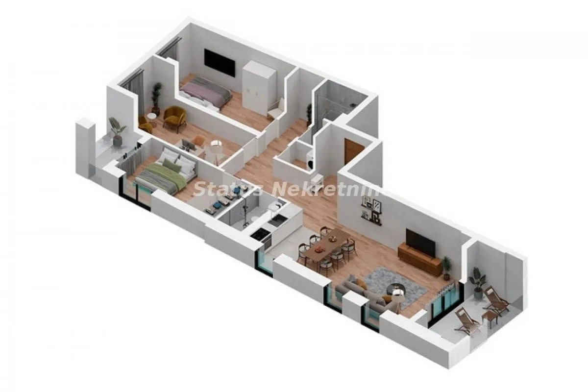 Prodaja, četvorosoban stan, 102m², Podbara, Novi Sad Sve Podlokacije