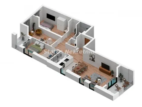 Sale, four bedroom apartment, 102m², Podbara, Novi Sad Sve Podlokacije