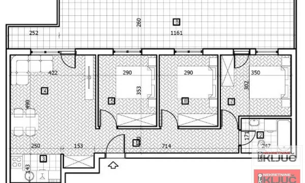 Sale, four bedroom apartment, 98m², Adice, Novi Sad Sve Podlokacije