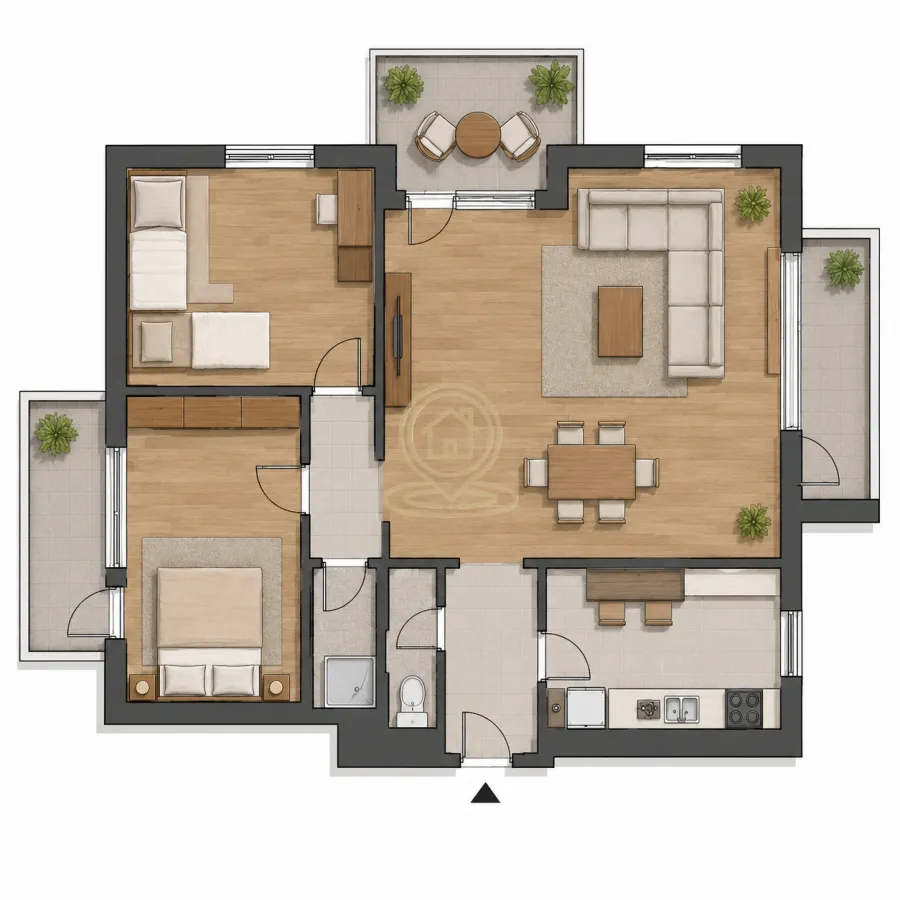 Prodaja, trosoban stan, 79m², Savski Venac, Beograd