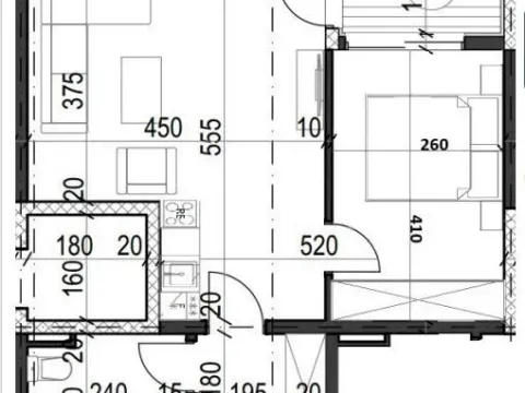 Sale, one bedroom apartment, 43m², Radanovići, Kotor - image 3