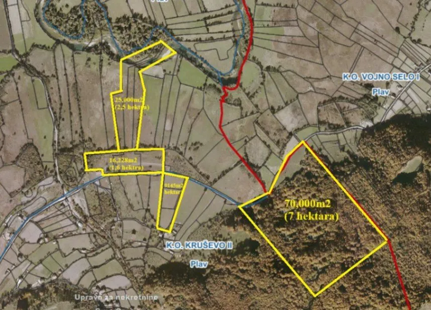 Prodaja, plac, 120000m², Gusinje, Plav