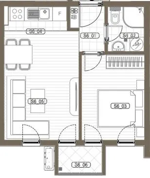 Prodaja, jednosoban stan, 35m², Zabjelo, Podgorica