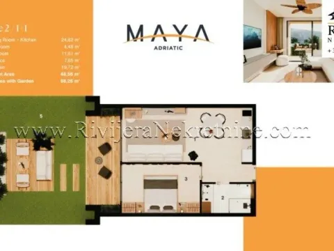 Prodaja, jednosoban stan, 4856m², Kumbor, Herceg Novi - image 11