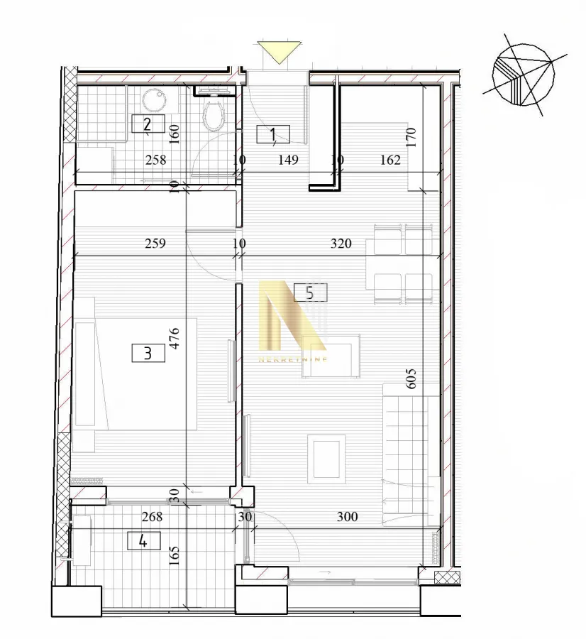 Prodaja, dvosoban stan, 41m², Centar, Novi Sad