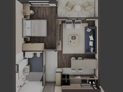 Sale, one bedroom apartment, 50m², Centar, Bar - image 4