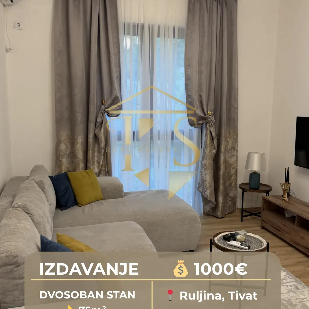 Rent, two bedroom apartment, 75m², Seljanovo, Tivat