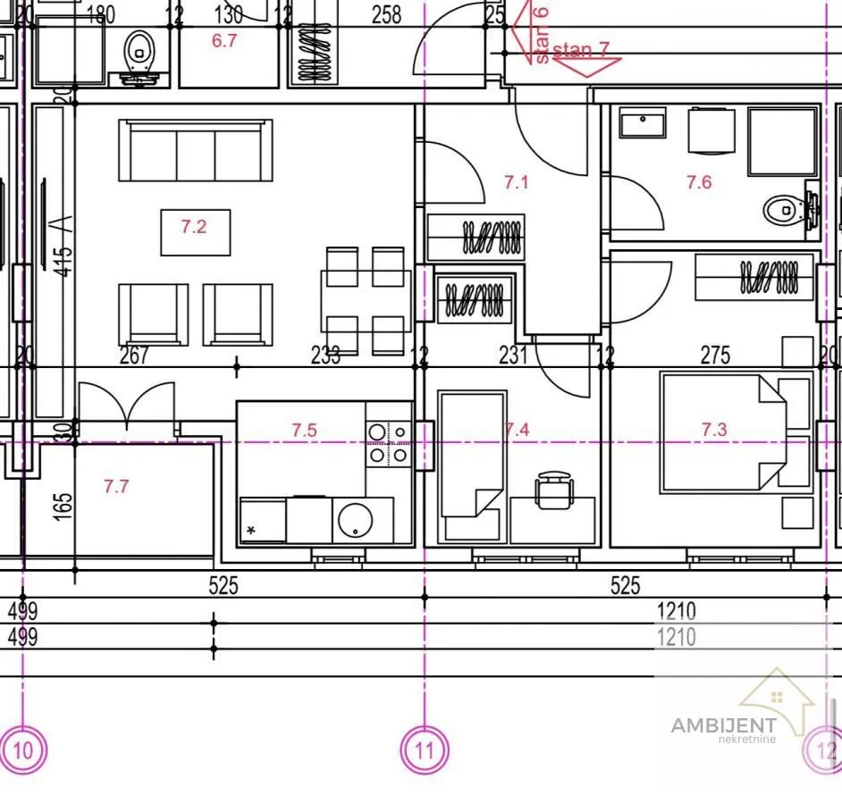 Sale, two bedroom apartment, 56m², Novi Banovci, Stara Pazova