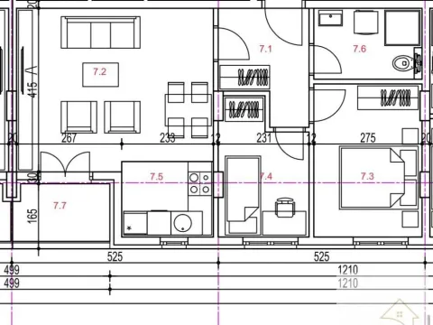 Sale, two bedroom apartment, 56m², Novi Banovci, Stara Pazova - image 2