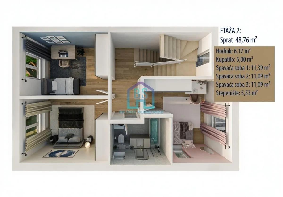 Sale, four bedroom apartment, 96m², Veternik, Novi Sad Sve Podlokacije