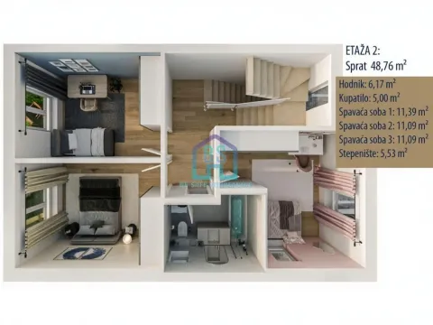 Sale, four bedroom apartment, 96m², Veternik, Novi Sad Sve Podlokacije - image 3