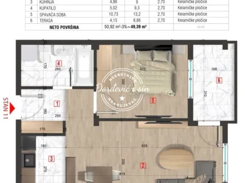 Prodaja, dvosoban stan, 43m², Aerodrom, Kragujevac - image 5