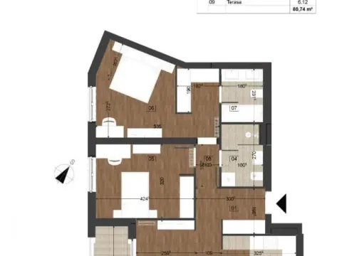 Prodaja, dvosoban stan, 80m², Podgorica, Crna Gora - image 7