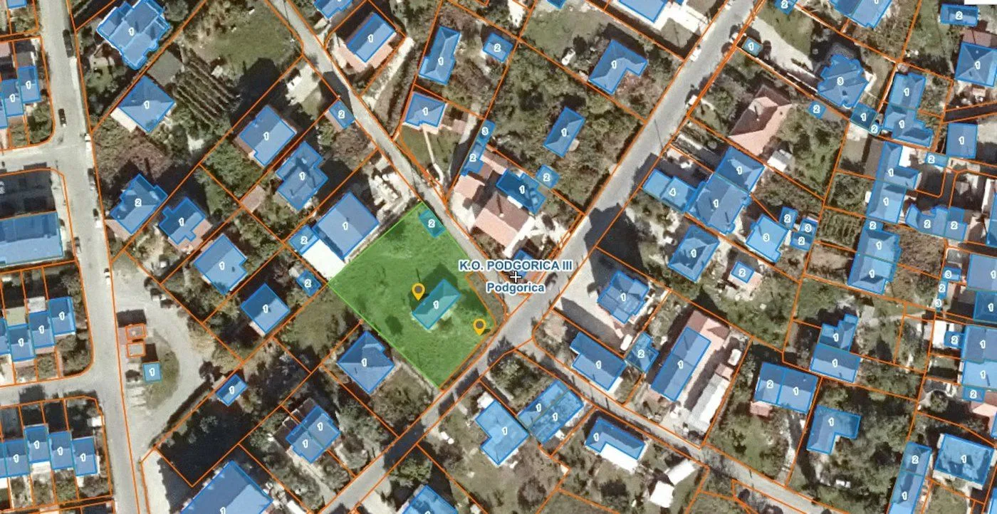 Prodaja, plac, 1262m², Zabjelo, Podgorica