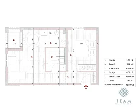 Prodaja, jednosoban stan, 42m², Zagorič, Podgorica - image 3