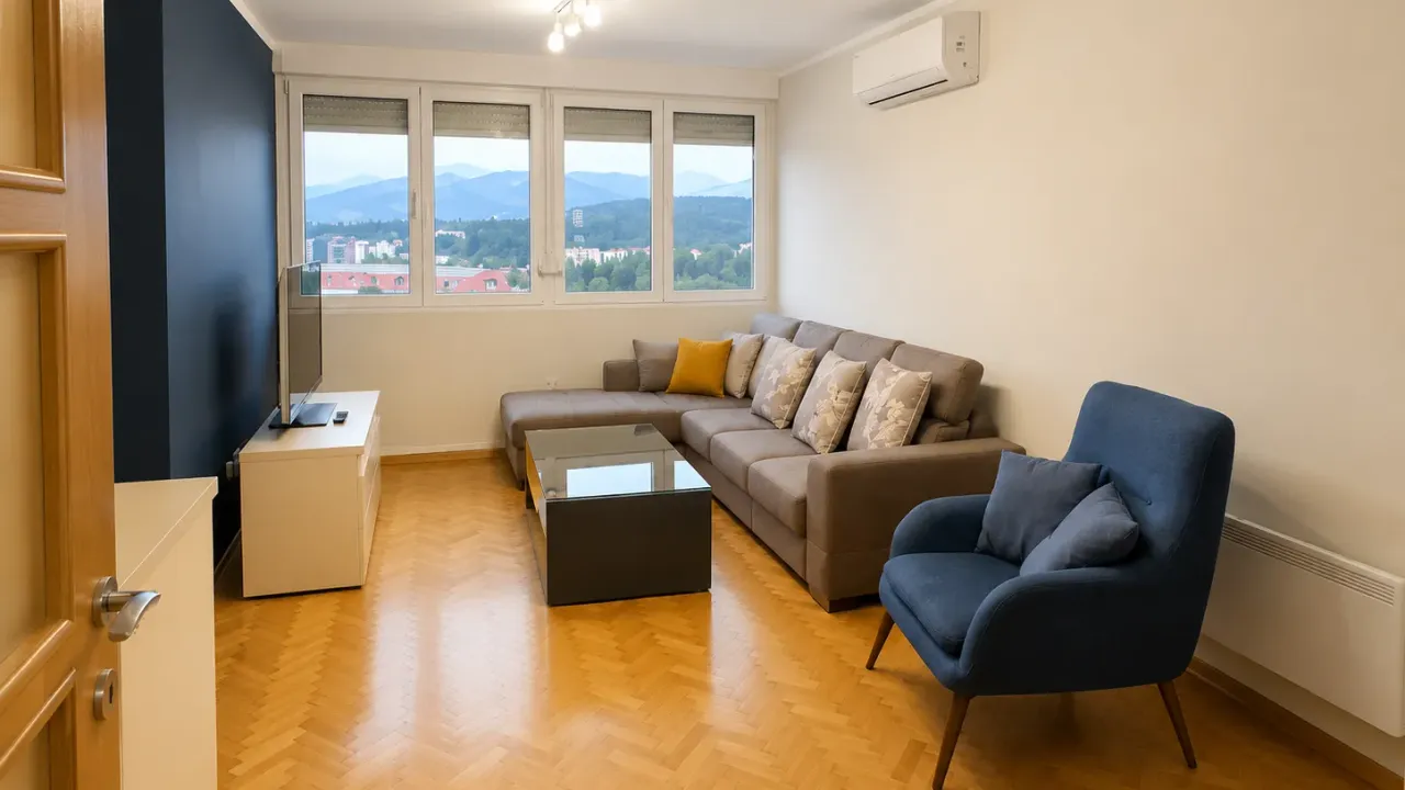 Rent, two bedroom apartment, 82m², Preko Morače, Podgorica