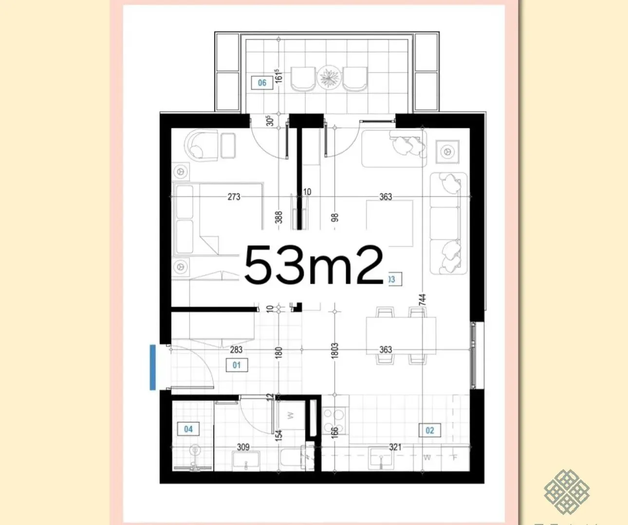 Izdavanje, jednosoban stan, 53m², Kod Big Fashion-a, Podgorica