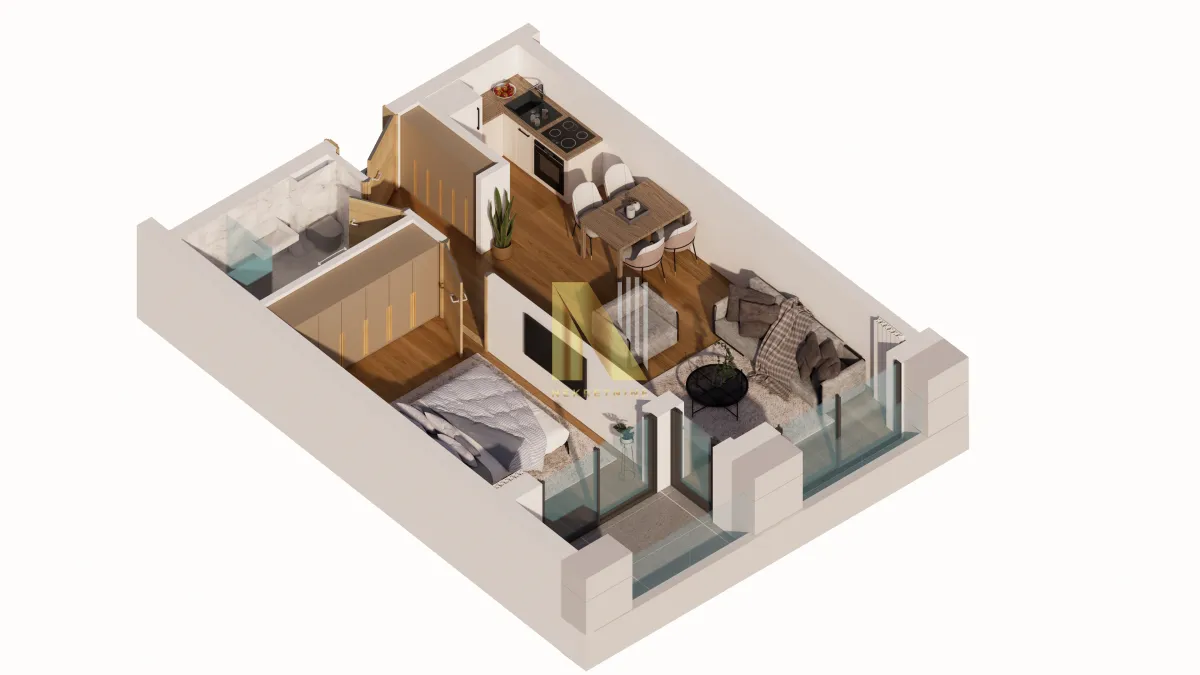 Prodaja, dvosoban stan, 41m², Centar, Novi Sad