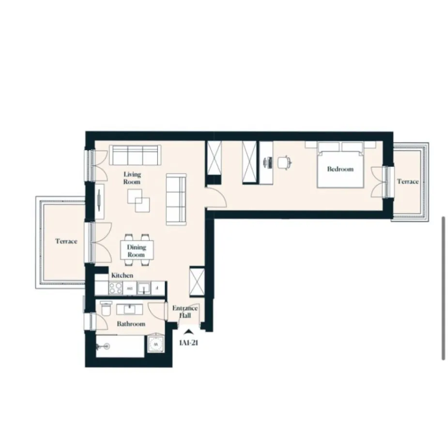 Prodaja, dvosoban stan, 72m², Luštica, Herceg Novi