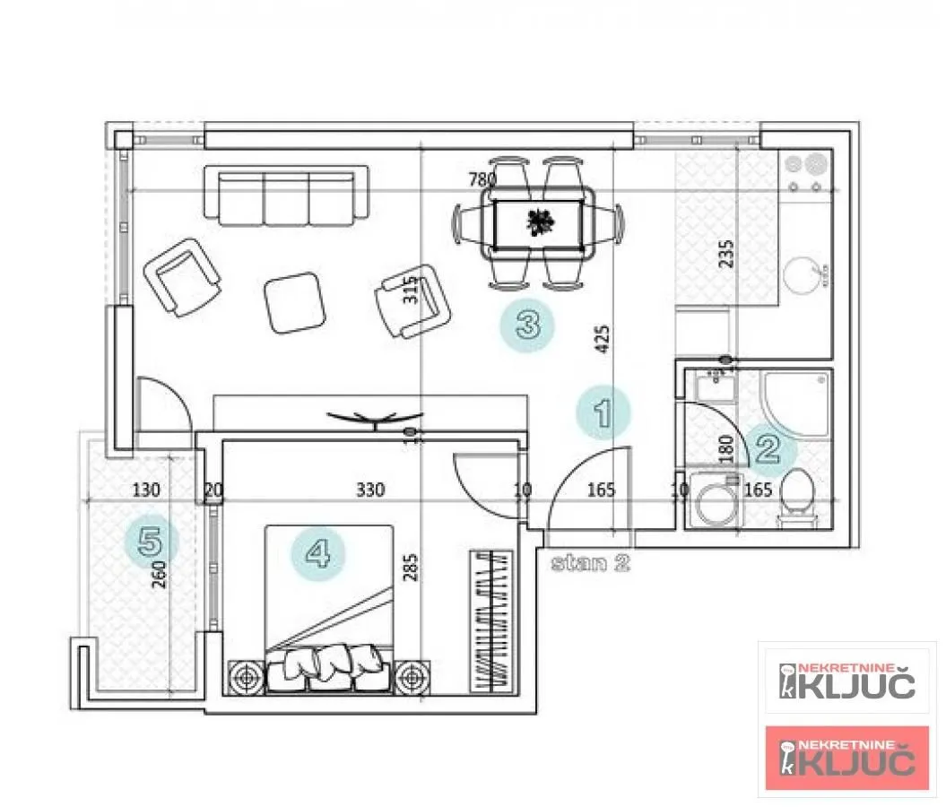 Prodaja, dvosoban stan, 41m², Petrovaradin, Novi Sad