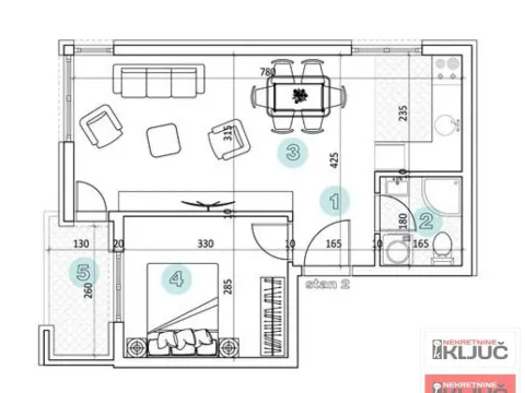 Prodaja, dvosoban stan, 41m², Petrovaradin, Novi Sad - image 1