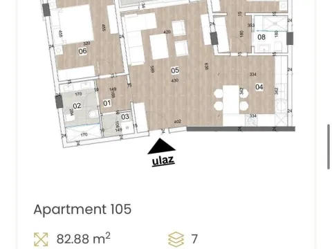 Prodaja, dvosoban stan, 82m², Centar, Bar - image 7