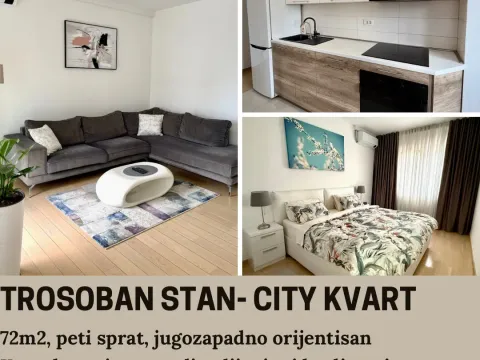 Prodaja, trosoban stan, 72m², City Kvart, Podgorica - image 1