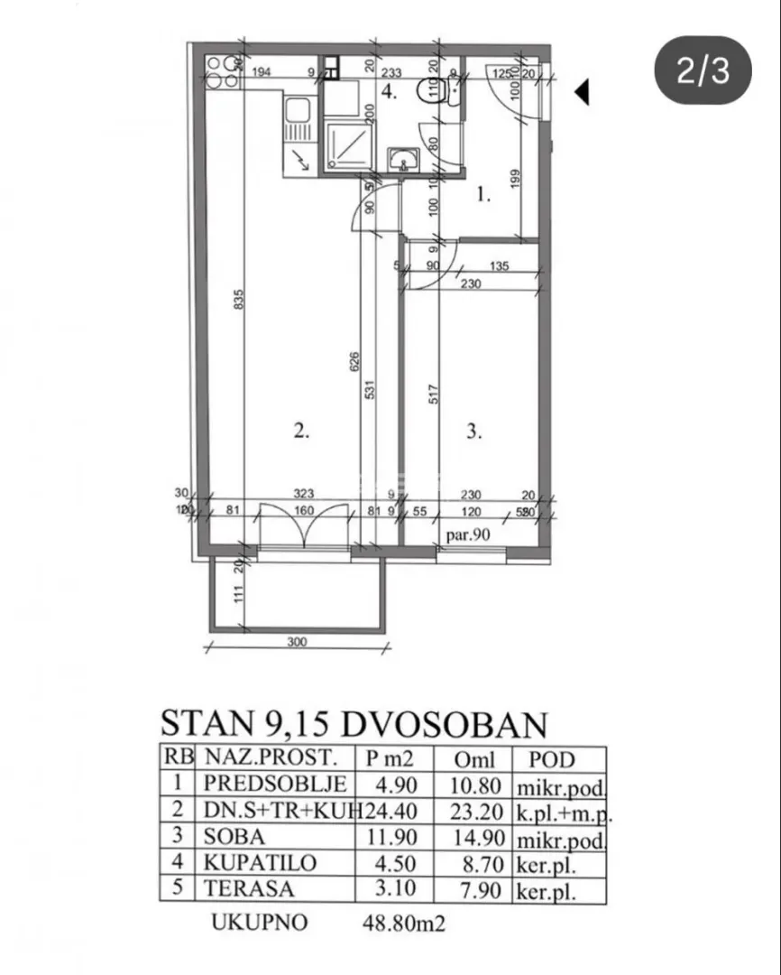 Prodaja, dvosoban stan, 49m², Pančevo, Srbija